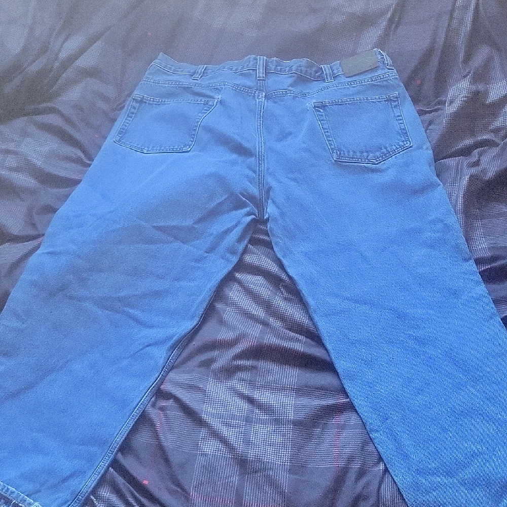 Wind River Mens 44x30 Blue Denim Work Jeans
